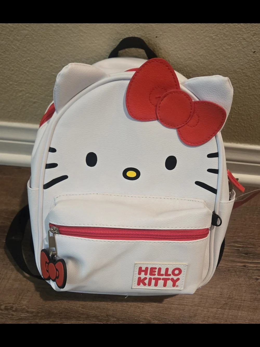 Hello Kitty White & Red Kids Mini Backpack with Bow